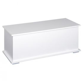 HOMCOM Cutie de depozitare multifunctionala din PAL cu capac care se deschide, pentru camera si intrare, 100x40x40cm, alb