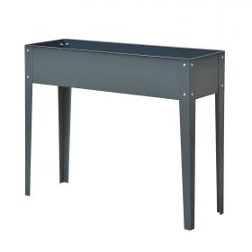 Outsunny Jardiniera Metalica pentru Pat de Gradina Inaltat Durabila cu 3 Orificii de Scurgere 100x30x80cm | Aosom Romania