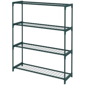 Outsunny Suport pentru Plante pe 4 Nivele, Raft de Colț din Lemn pentru Expunerea Ghivecelor, Ideal pentru Camera de Zi sau Balcon | Aosom Romania