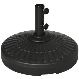 Outsunny Suport Umbrelă Oțel și HDPE, Compatibil cu Diametru 38-48mm, Ø48.5x36 cm | Aosom Romania