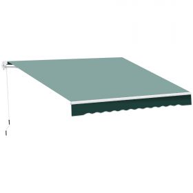 Perdea de Soare Rulou Manual Verde pentru Protecție UV și Intimitate 2.5x2m | Aosom Romania