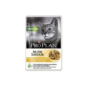 Pro Plan Sterilised Nutrisavour Sos cu pui , 24x85 g