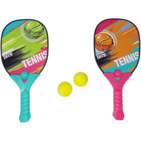 Set palete de tenis, 2 rachete, 2 mingi