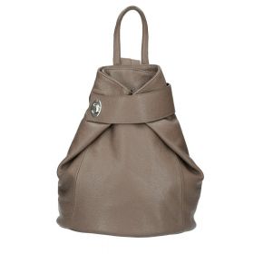 Rucsac pentru dama, Stella GT1491, piele naturala, dark taupe