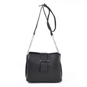 Geanta dama Alisia GT1571, piele naturala, negru