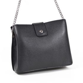 Geanta dama Alisia GT1571, piele naturala, negru
