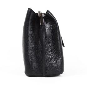 Geanta dama Alisia GT1571, piele naturala, negru