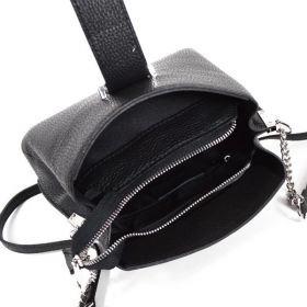 Geanta dama Alisia GT1571, piele naturala, negru