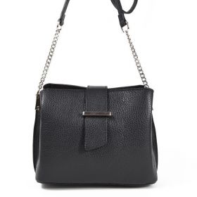 Geanta dama Alisia GT1571, piele naturala, negru
