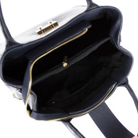 Geanta dama Alissa GT1285, piele naturala, negru