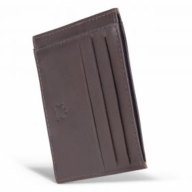 Port card unisex Delis, Achim PT1196, piele naturala, Maro