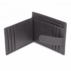 Port card unisex Delis, Cezar PT1191, piele naturala, Negru