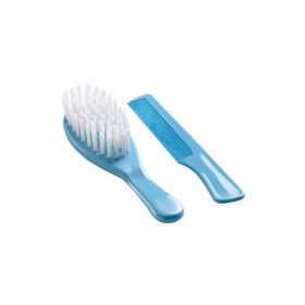 Set perie si pieptan pentru bebelusi Thermobaby-Bleu
