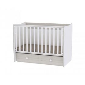 Lorelli - Pat balansoar transformabil Matrix , 120x60 cm , White Light Oak