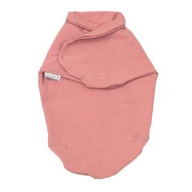AMY - Sistem de infasare Baby swaddle Puzzle Muslin din Bumbac, Roz