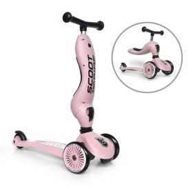 SCOOT AND RIDE - Trotineta HighwayKick 1 Transformabila, 2 in 1, 1-5 ani, Roz