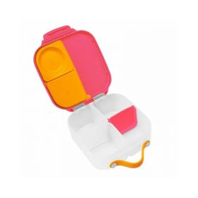B.box - Caserolă compartimentată Mini Lunchbox, , roz cu portocaliu