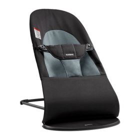 BabyBjorn - Balansoarul Balance Soft Black/Dark Gray, Bumbac