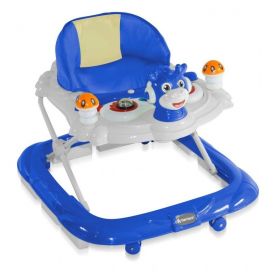 Bertoni - Premergator cu 4 roti si protectie trepte (panou jucarii) Bambi Light Blue