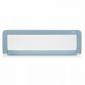 Bariera protectie anticadere pat copii, lungime 150 cm, albastru-gri, Reer Sleep'n Keep XL 45111