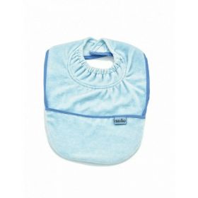 Baveta cu buzunar BabyJem Velvet (Culoare: Bleu)