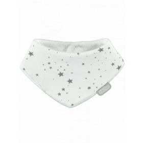 Baveta cu doua fete tip esarfa BabyJem Scarf (Culoare: Alb)