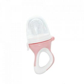 Dispozitiv de hranire, BabyJem, Fruits and Vegetables, Din silicon, Fara BPA, Roz