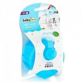 Recipient pentru lapte praf, BabyJem, Cu 3 compartimente, Din Polipropilena, 10x10 cm, Roz