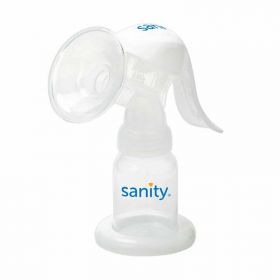 Sanity - Pompa manuala de san Easy Comfort, cu clapeta, biberon si tetina BPA free