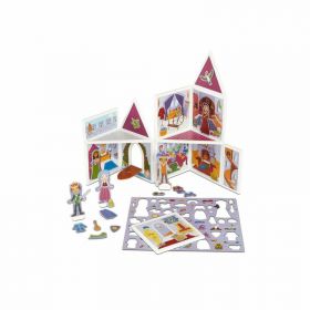 Melissa & doug - Set de joaca magnetic Castel medieval -