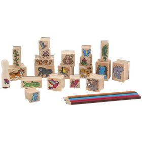 Melissa & Doug - Set stampile Jungla Melissa and Doug