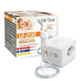 Aparat aerosoli copii, Little doctor, LD-213C, nebulizator cu compresor, 3 moduri de nebulizare, pentru...