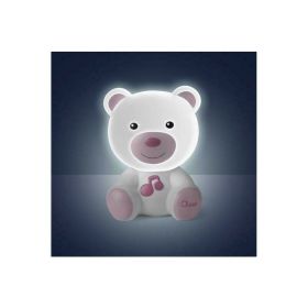 Jucarie si Lampa, Chicco, Ursulet, 10 minute de muzica, 0 luni+, Roz