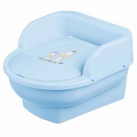 Maltex baby - Olita copii, mini toaleta, recipient detasabil, Zebra Light Blue,