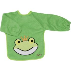 Baveta cu maneca frotir/pvc Verde Broscuta 39x30 cm A Haberkorn