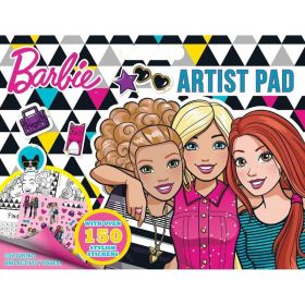 Bloc de colorat Barbie Artist Pad cu 150 stickere Alligator AB3331BAAR