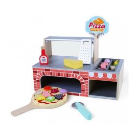 Cuptor pentru pizza din lemn + accesorii Ecotoys 4366