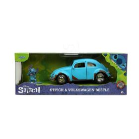 Simba - JADA SET MASINUTA METALICA VOLKSWAGEN BETTLE SCARA 1:32 SI FIGURINA METALICA STITCH