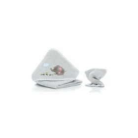 Prosop brodat cu manusa bebelus Elefant grey Fillikid