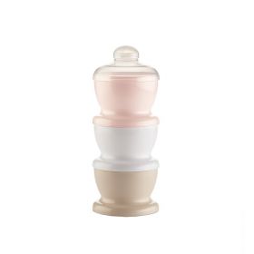 Recipient 3 compartimente lapte praf/ mancarica- Powder Pink