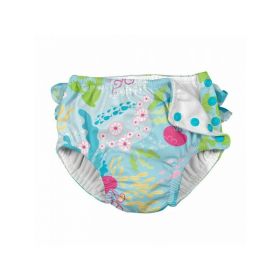 Aqua Coral Reef 4T - Slip fete refolosibil SPF 50+ cu capse si volanase Green Sprouts by iPlay