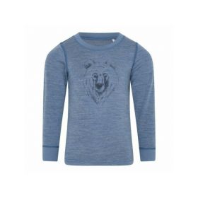 Blue Bear 110 - Bluza din lana merinos si bambus - Celavi