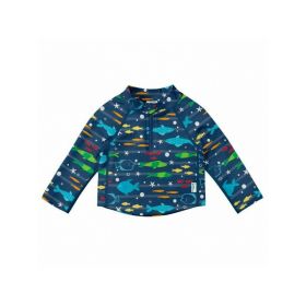 Navy Fish 4T - Bluza copii cu filtru UV si fermoar - Green Sprouts by iPlay
