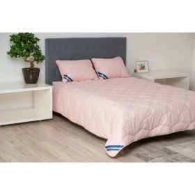 Pilota bumbac Somnart Bella 180x200cm, umplutura grosime medie de vara 200 g/mp, roz