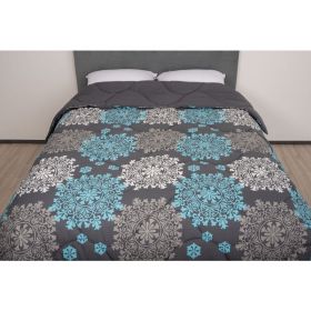 Pilota de iarna matlasata Artemis Somnart, 180x200 cm, policotton imprimat, sezon rece, 400 g/mp