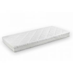 Saltea cu spuma poliuretanica Somnart Air-flow 160x200, inaltime 16 cm, super-ventilata, husa 3D Bumbac Natur lavabila, detasabila, hipoalergenica, rulata, fermitate medie