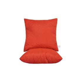 Set 2 Perne matlasate US, microfibra Rosie, 70x70 cm