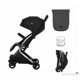 Carucior sport pliabil Skiddou Mikkeli Onyx, ultracompact pentru calatorii, Negru