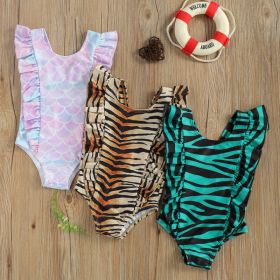 Costum de baie Leopard/Peste Drool (Culoare: Roz, Marime: 110)