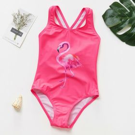 Costum de baie Roz bombon cu flamingo Drool (Marime: 110)